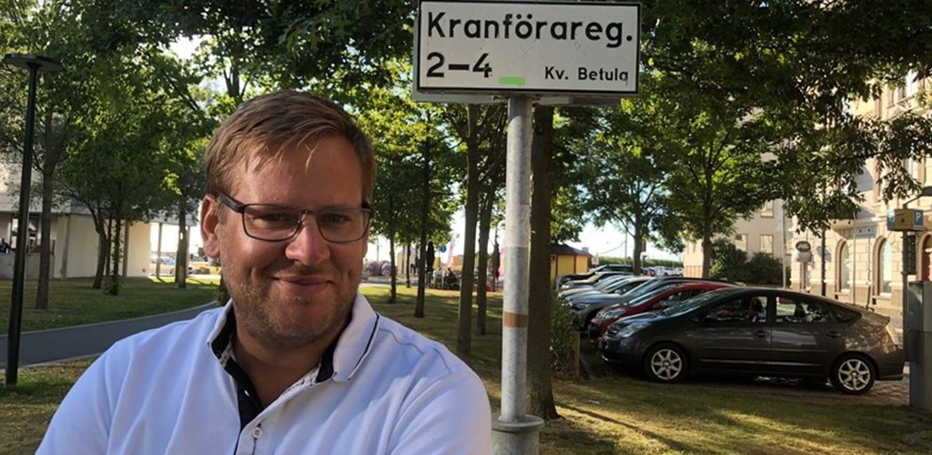 Mattias Sjökvist på Mattias Sjökvist Åkeri AB - ett av åkerierna som använder Workify